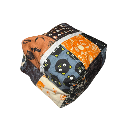 Halloween Patchwork Makeup Bag